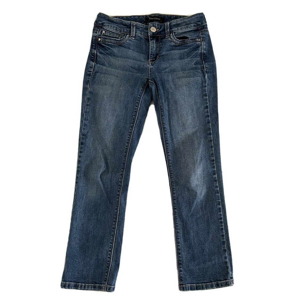 White House Black Market | Women's Blue Cropped Leg Denim Jeans Size 00